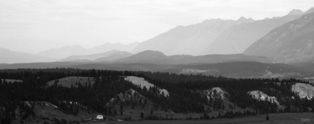 teepee mountain bw