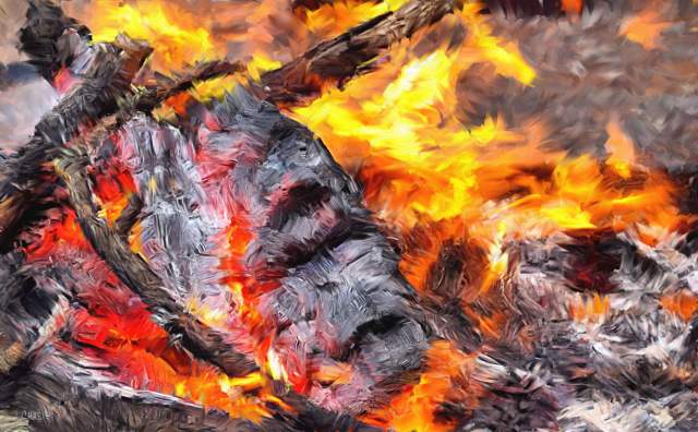 Painted Fire impasto