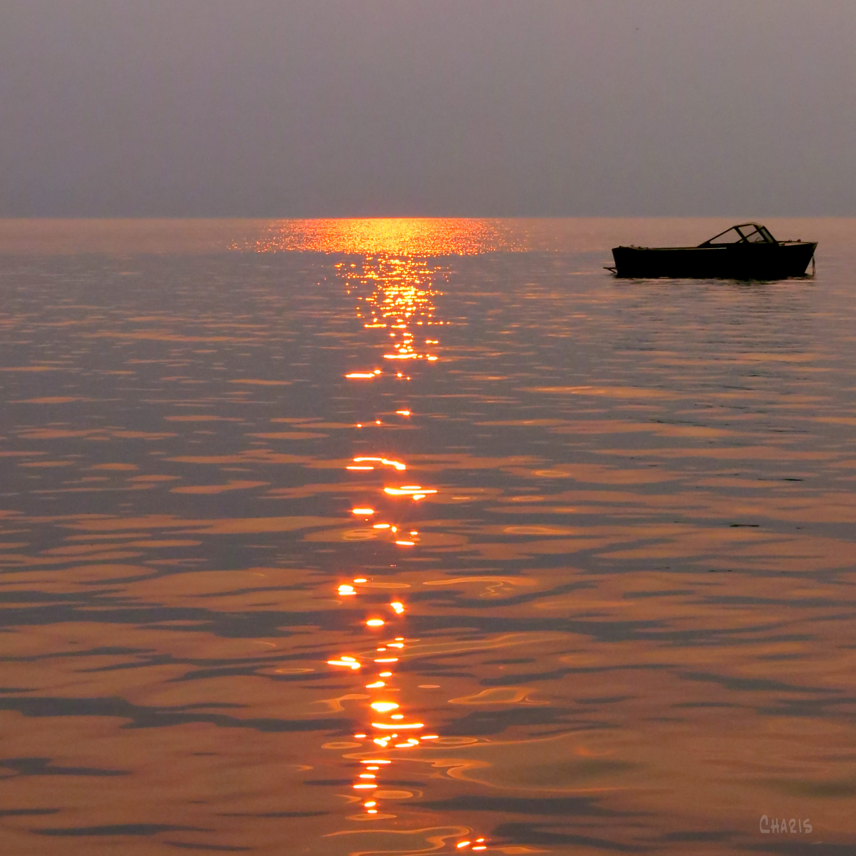 okanagan drive lake boat sunset IMG_8441