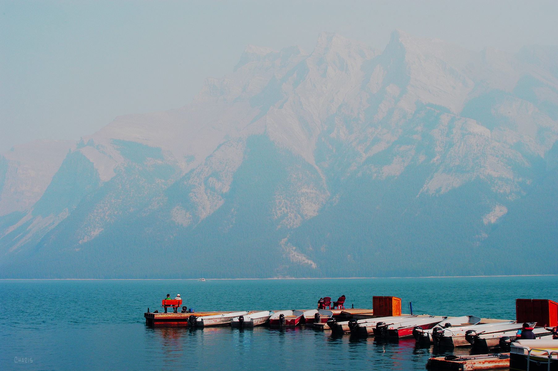 minnewanka mountain lake smoke ch rs DSC_0151