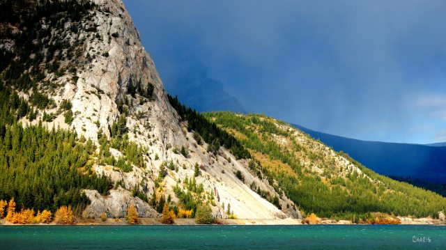 crowsnest lake mountain sun clouds ch rs IMG_1176