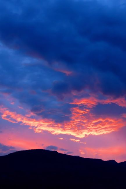 while he lay dying sunset